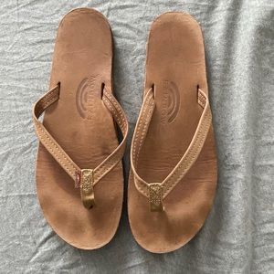 Rainbow Flip Flops - Women’s 9